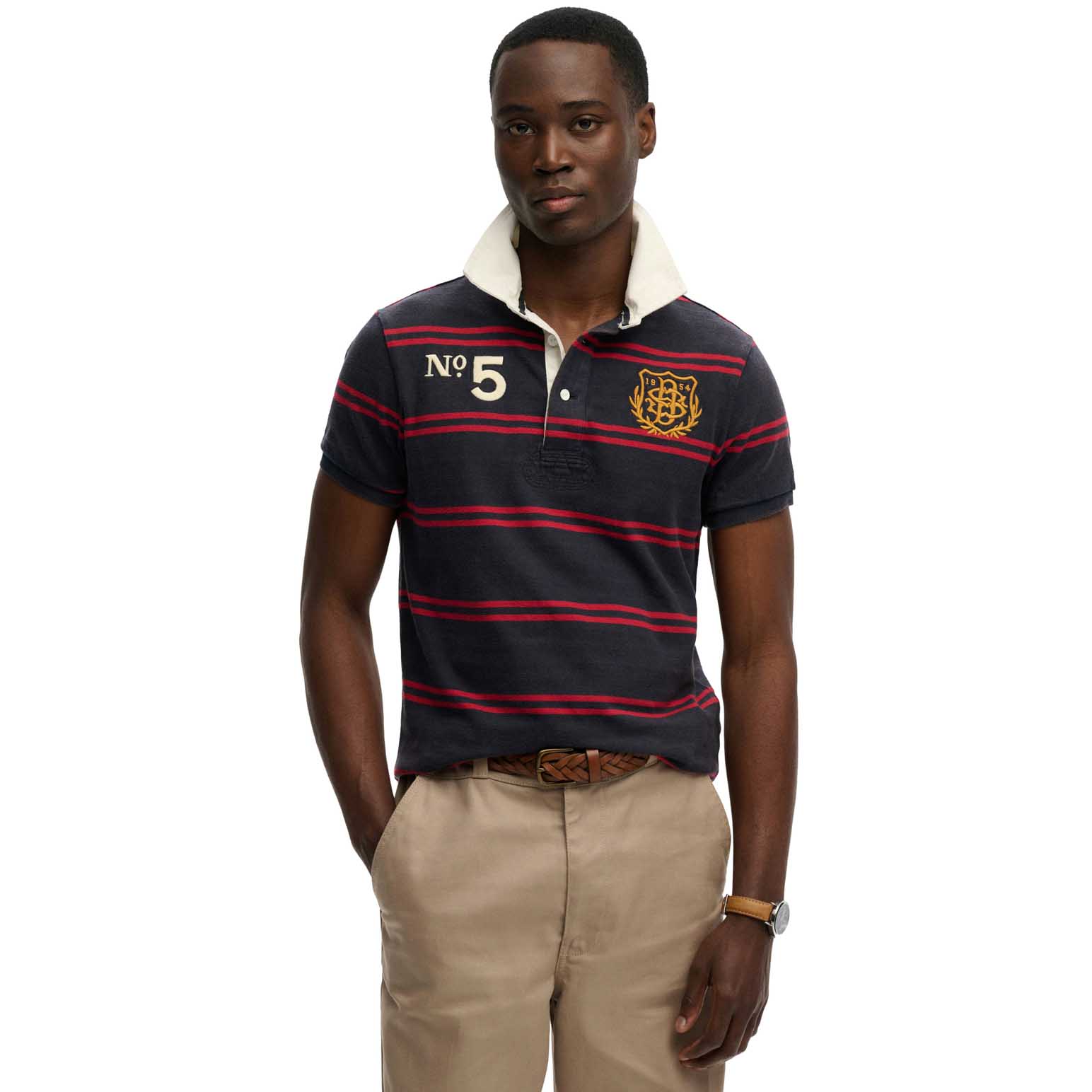 Superdry Double Emblem Jersey Short Sleeve Rugby